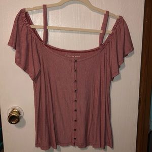 Off the shoulder T-shirt!!